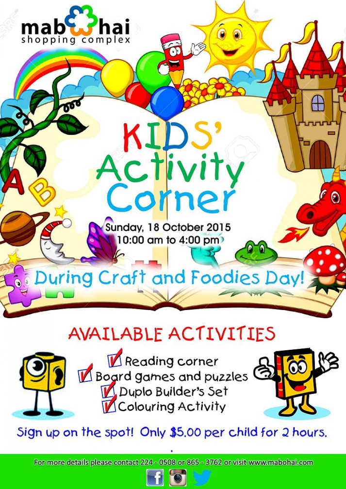 Kids Activity Corner Poster