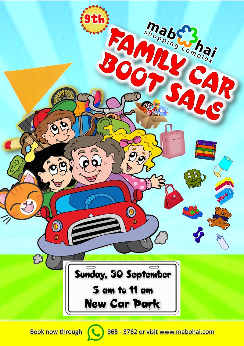 Ninth Family Car Boot Sale for 2018 | Mabohai Shopping Complex